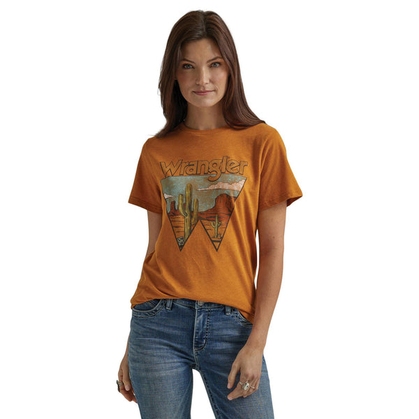 Wrangler Ladies Retro Short Sleeve Regular Fit T-Shirt 112344185