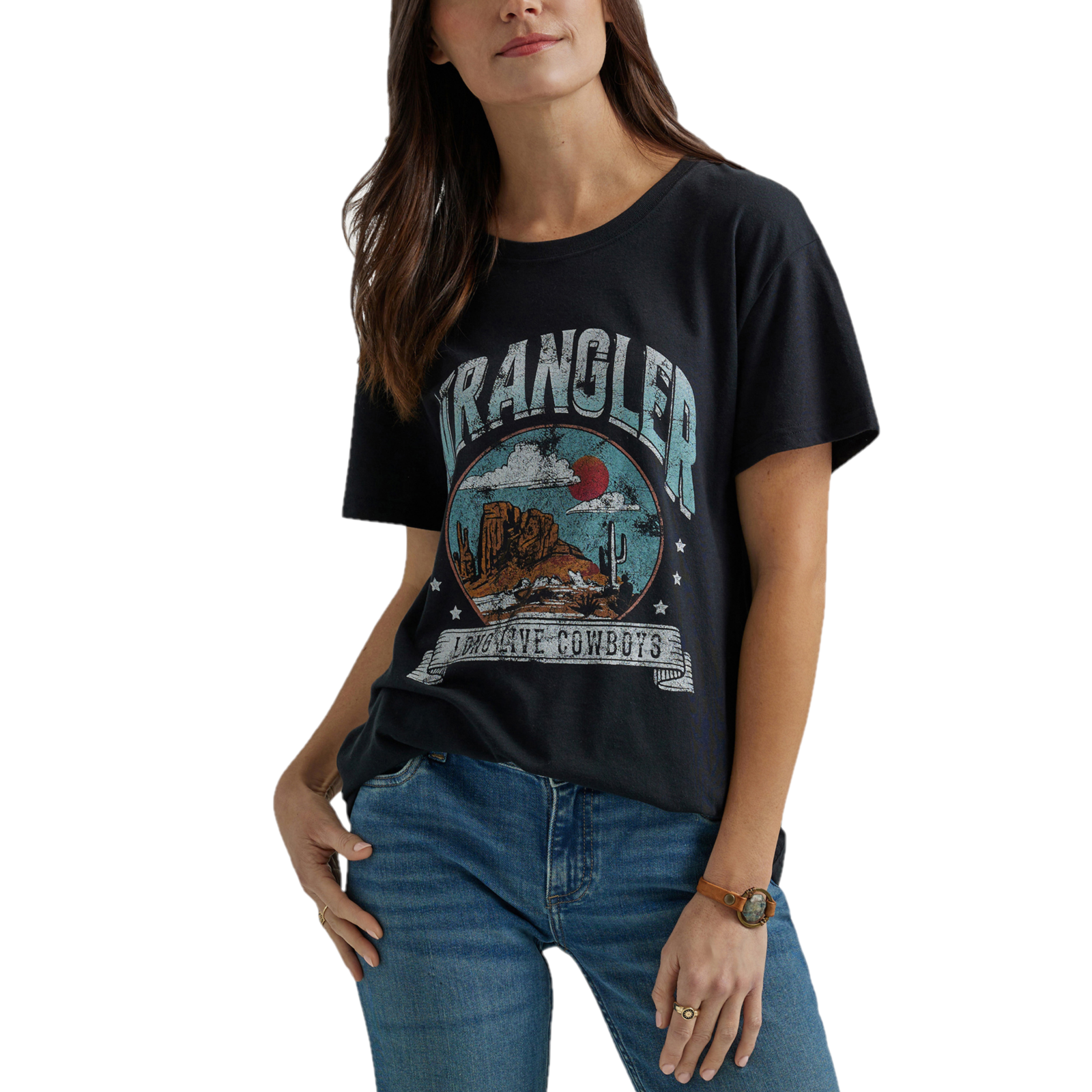 Wrangler Ladies Short Sleeve Long Live Cowgirls 112344198