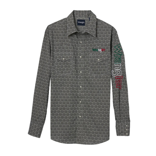 Wrangler Men's Mexican Flag Logo Shirt 112344430