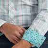 Wrangler Men's Teal 20X Competition Advanced Comfort Long Sleeve Shirt  112344540