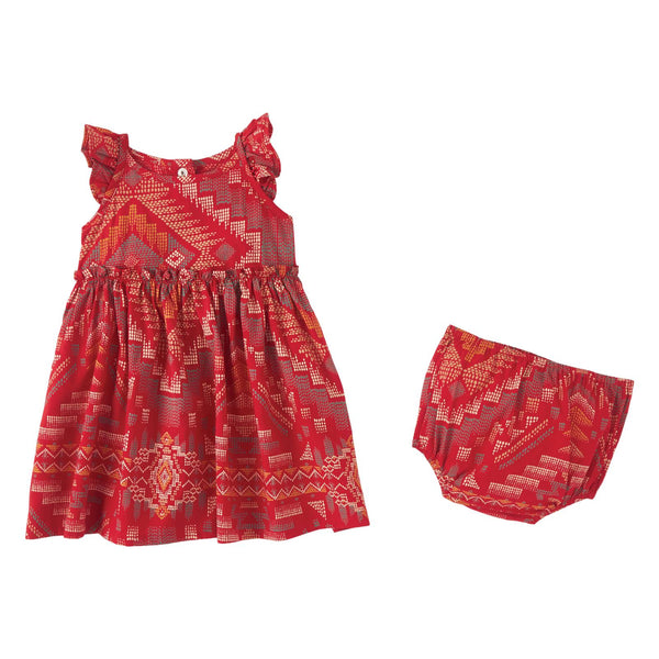 Wrangler Infant Girl Dress Red Multi 112346560