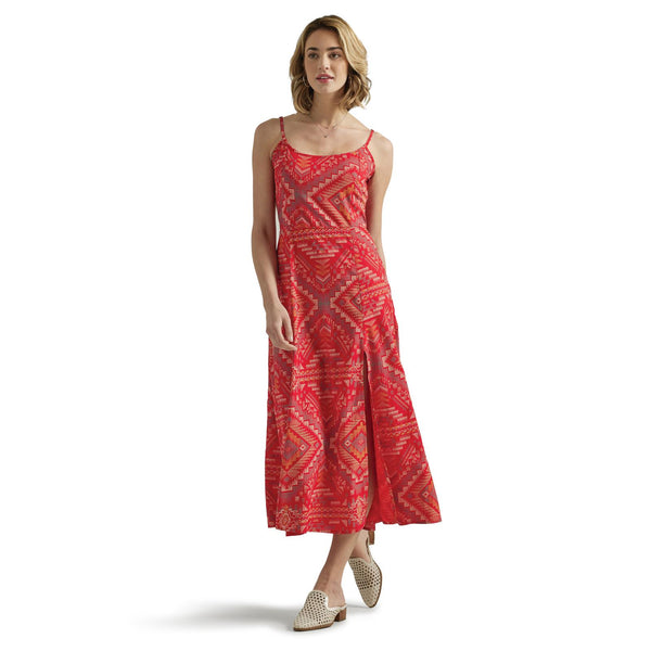 Wrangler Ladies Retro Americana Dress Red Print 112347177