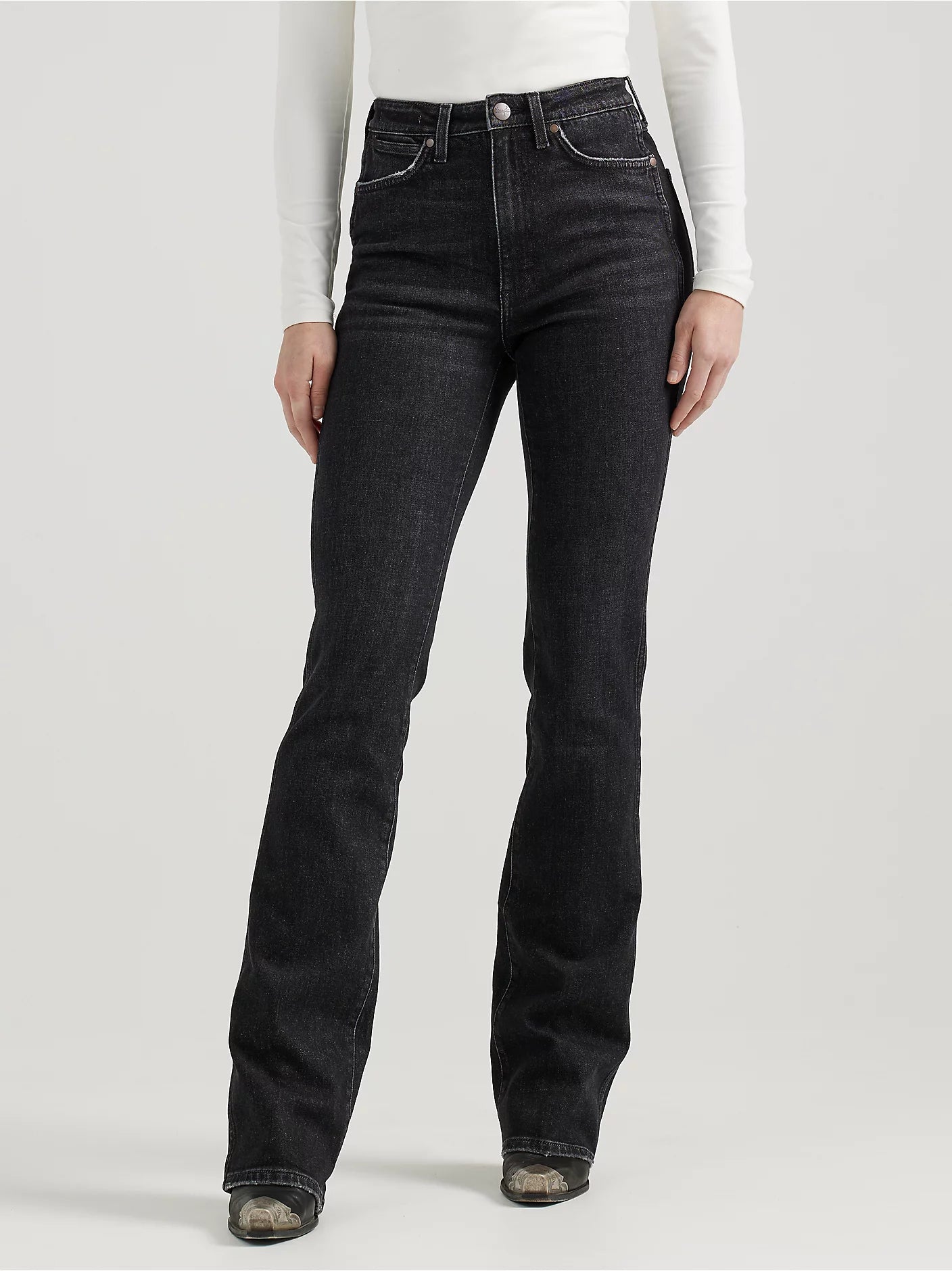 Wrangler Ladies Retro Bailey High Rise Boot Cut Jean - Rachel/Black - 112356615