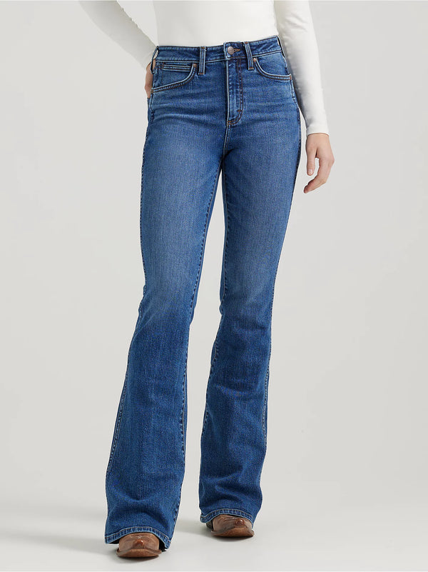 Wrangler Ladies  Retro Bailey High Rise Flare Jean - Aria - 112356681