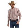 Wrangler Men's Cody Johnson Red Stripe Button Up-112357669