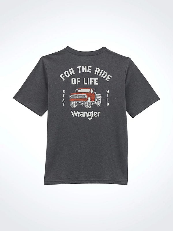 Wrangler Boys Western Back Graphic T-Shirt-112358836
