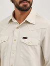 Wrangler Men's Short Sleeve ATG Drover Utility Shirt - Pelican - 112360557