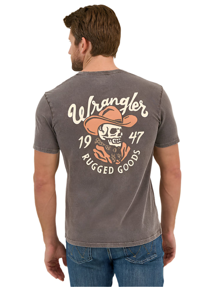 Wrangler Mens Mineral Wash Back Graphic TShirt-112361834