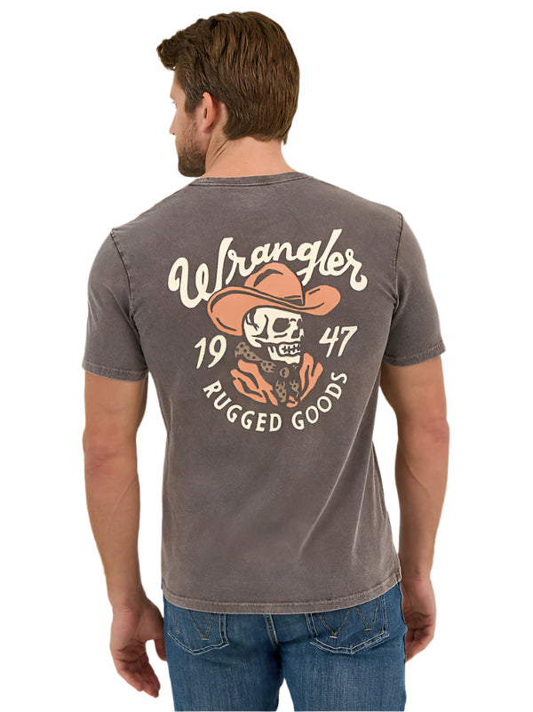Wrangler Mens Mineral Wash Back Graphic TShirt-112361834