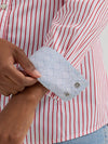 Wrangler Ladies All Occasion Red Stripe Western Snap Shirt-112364271
