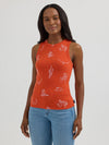 Wrangler Ladies Printed Slim Goddess Tank-112364372