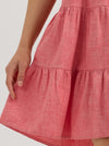 Wrangler Ladies Strappy Tiered Dress - Red - 112365032
