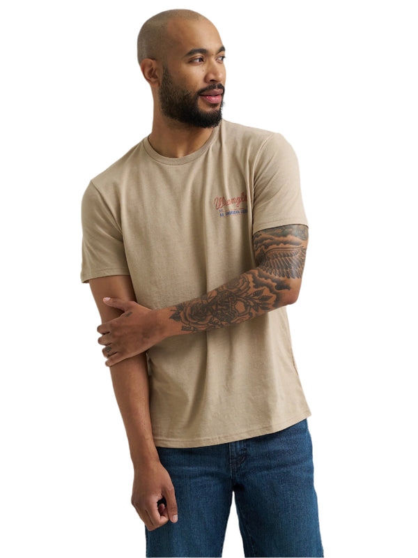 Wrangler Mens Bucking Cowboy Back Graphic TShirt-112365305