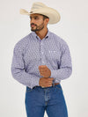 Wrangler Men's George Strait Amethyst Fin Button Down-112365401