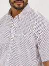 Wrangler Men's George Strait Brown Hatches Short Sleeve Shirt-112365409
