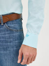 Wrangler Men's Cody Johnson Aqua Bursts Button Down-112365524