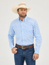 Wrangler Men's Cody Johnson Powder Check Button Down Shirt-112365621