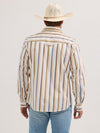 Wrangler Mens Retro Premium Brushpopper Stripe Snap SHirt-112365630