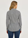 Wrangler Ladies Slate Stripe All Occasion Western Snap Shirt-112367184