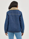 Wrangler Ladies Western Sherpa Lined Denim Range Coat-112367333