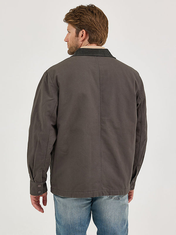 Wrangler Mens Western Lined Zip Front Barn Coat-112367620