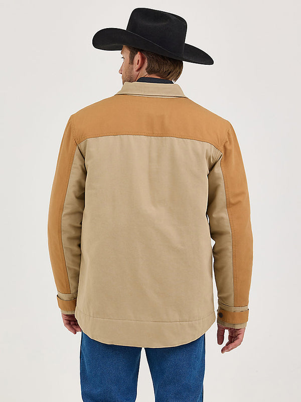 Wrangler Men's Chipmunk Mixed Canvas Chore Jacket-112367621