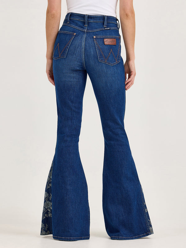 Wrangler Ladies Retro Bailey High Rise Pieced Trumpet Flare Jean-112368254