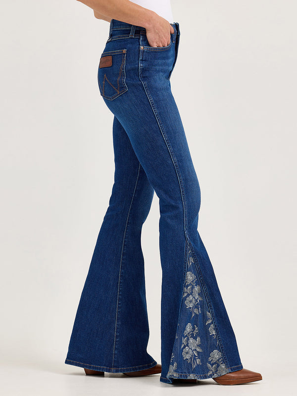 Wrangler Ladies Retro Bailey High Rise Pieced Trumpet Flare Jean-112368254