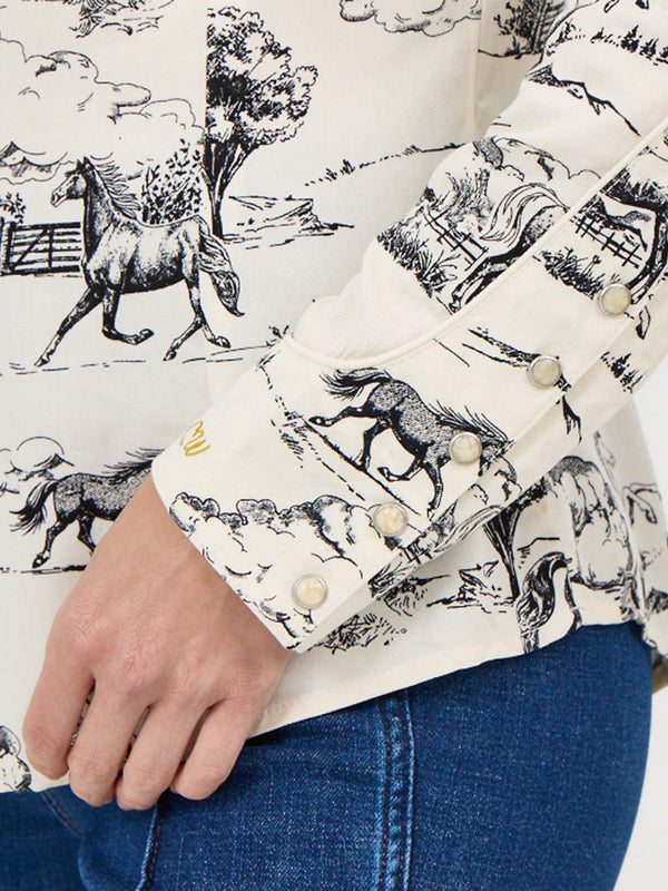 Wrangler Ladies Lainey Wilson Country Toile Western Snap Shirt-112368256