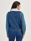 Wrangler Ladies Sherpa Lined Denim Vest-112368298