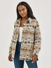 Wrangler Ladies Pale Green Quilt Lined Jacquard Shacket-112368299