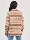 Wrangler Ladies Tan Quilt Lined Jacquard Shacket-112368300