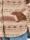 Wrangler Ladies Tan Quilt Lined Jacquard Shacket-112368300