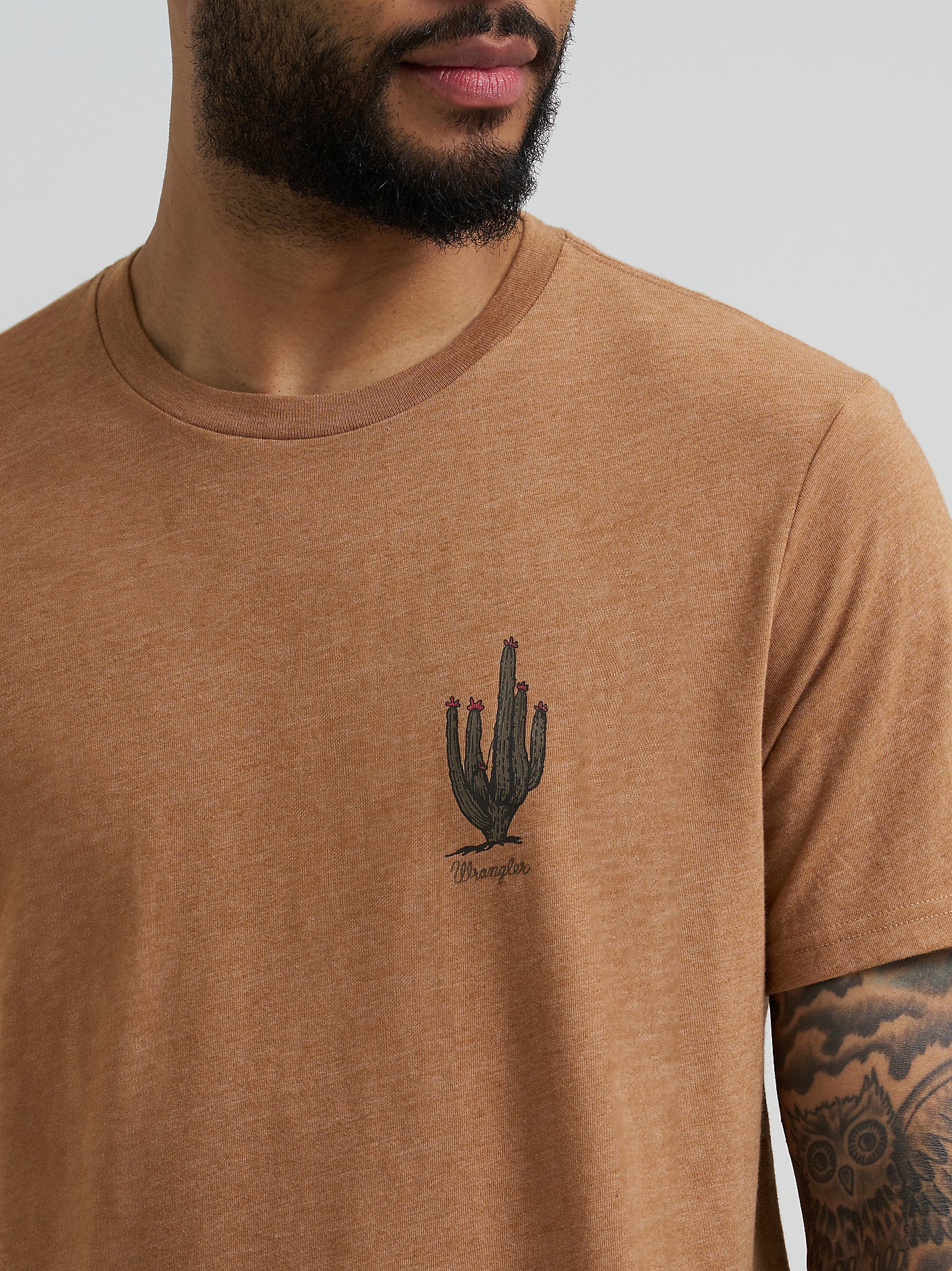 Wrangler Men's Legendary Brown Back Graphic TShirt-112368737