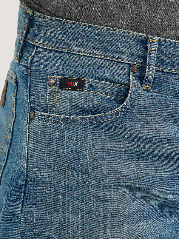 Wrangler Mens Cody Johnson 20X Comfort 01 Competition Relaxed Fit Jean Blue Stone- 112369005