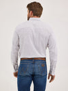 Wrangler Mens White Crossbar Cody Johnson Button Down Shirt-112369549