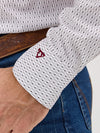 Wrangler Mens White Crossbar Cody Johnson Button Down Shirt-112369549