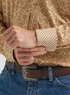Wrangler Men's George Strait Honey Oak Paisley Long Sleeve Button Down Shirt-112369585