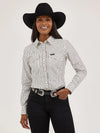 Wrangler Ladies Retro Stripe Slim Western Snap Shirt - 112371710
