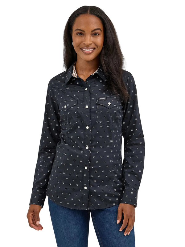 Wrangler Ladies All Occasion Western Snap Shirt - 112371915