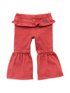 Wrangler Little Girl's Vibrant Chili Ruffle Leg Flare Jean-112371942