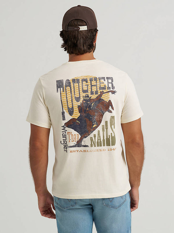 Wrangler Mens Tougher Than Nails Back Graphic TShirt-112372859
