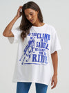 Wrangler Ladies Ready For The Ride Oversized Tee-112373005