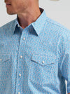 Wrangler Men's 20X Competition Advanced Comfort Short Sleeve Shirt Blue Jay-112374284