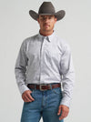 Wrangler Men's Cody Johnson One Pocket Button Down Shirt Charcoal Paisley-112374476