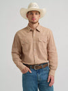 Men's Wrangler Cody Johnson Two Pocket Western Snap Shirt - Brown - 112374497