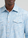 Wrangler Men's Retro Toile Waves Long Sleeve Snap Shirt-112374976