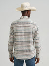 Wrangler Mens Neutral Serape Retro Premium Western Print Snap Shirt-112374977
