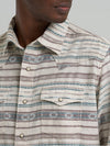 Wrangler Mens Neutral Serape Retro Premium Western Print Snap Shirt-112374977