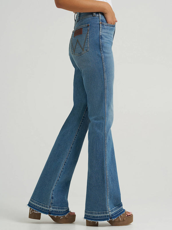 Wrangler Ladies Retro Lana Bailey High Rise Raw Hem Flare Jean-112374991